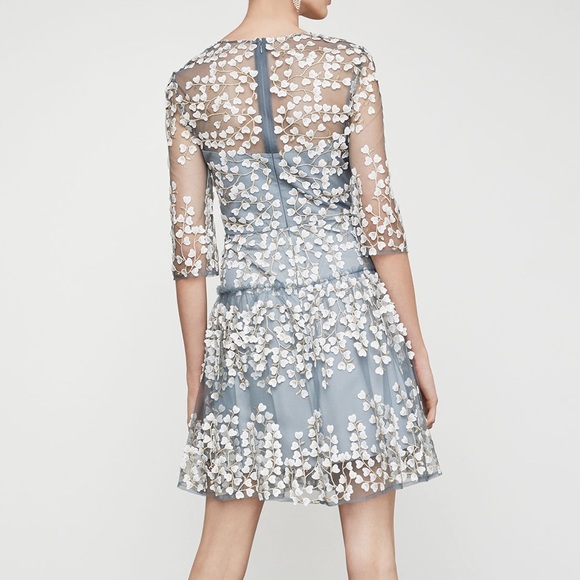 bcbg vine applique dress